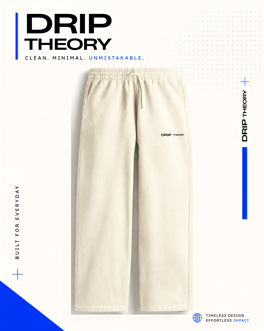 Drip Theory Relaxed Sweatpants | 90% Cotton | Gym, Lounge & Street